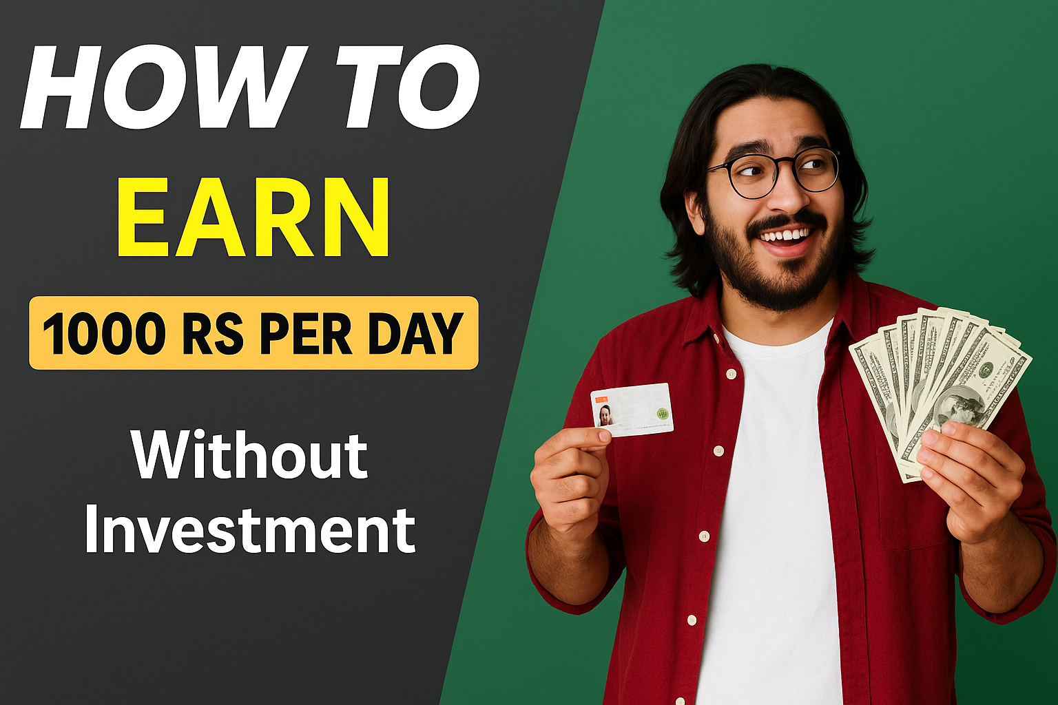 How To Earn RS 1000 Per Day Online From Home